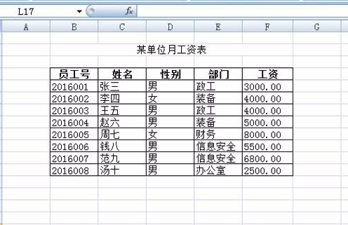 表格 表格
